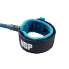 NSP Surf Leash Blue Detail Angle strap
