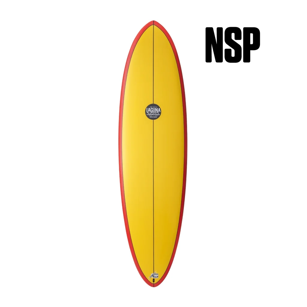 NSP Speed Line HDT Yellow Surfboard Deck.webp