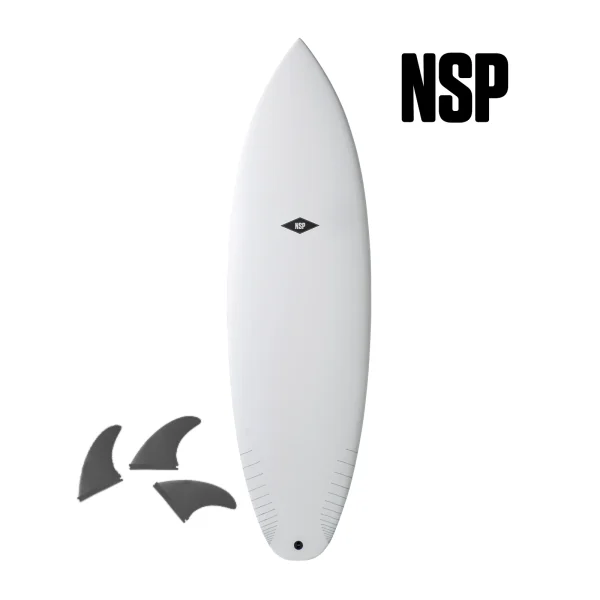 NSP Tinder-D8 Protech shortboard white Deck